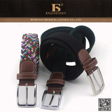 Fashion leisure design canvas knit webbing belt
